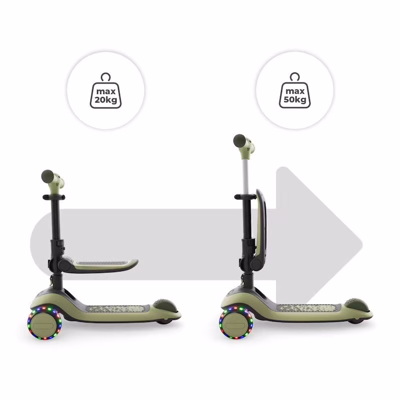 Kinderkraft Trottinette 2en1 Halley 2 Vert -4- bebemaman