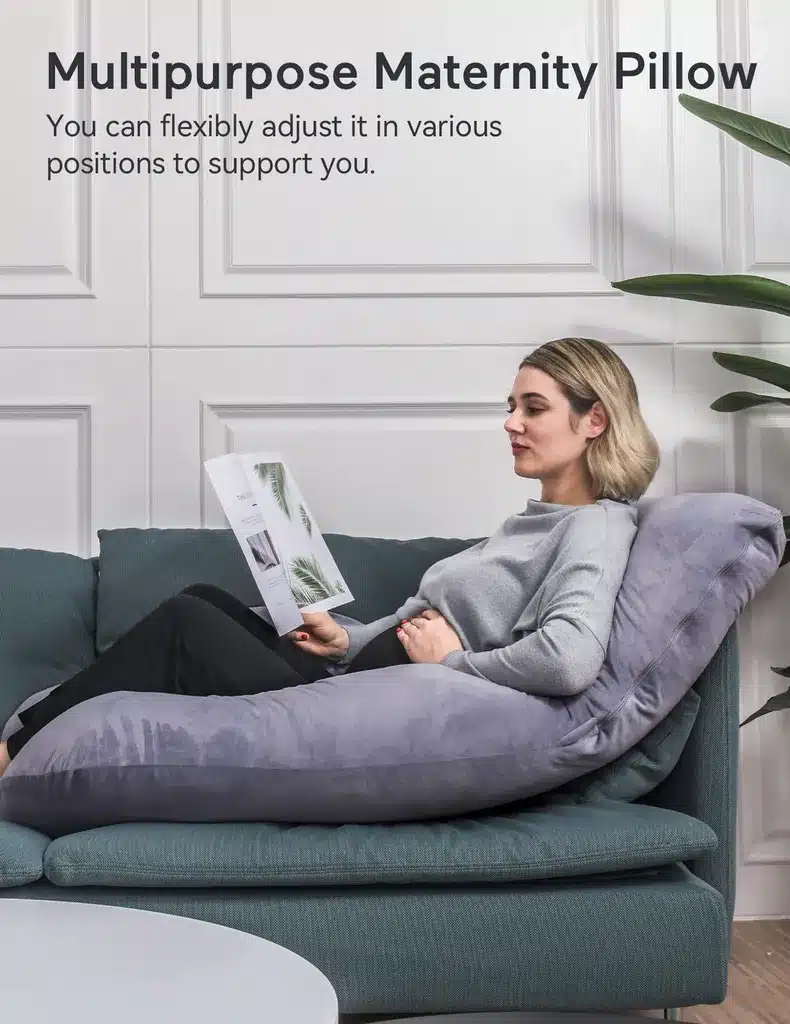 Momcozy Coussin de Grossesse En Forme de U Huggable -3- bebemaman