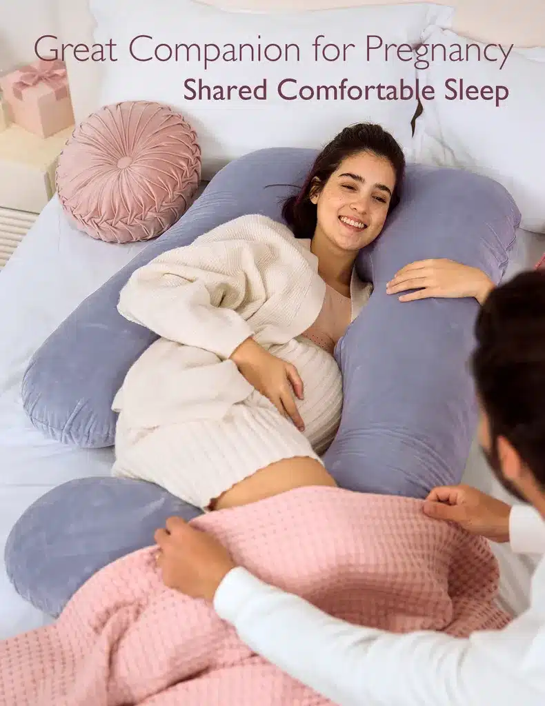 Momcozy Coussin de Grossesse En Forme de U Huggable -4- bebemaman
