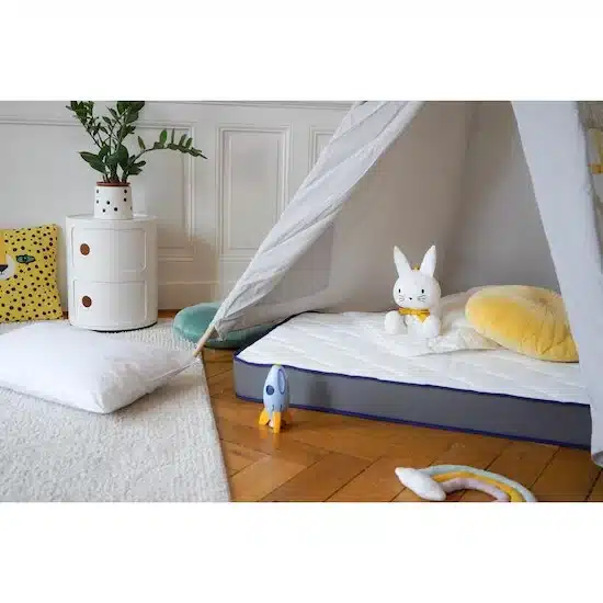 Mon P’tit Dodo Matelas Dodotendre Blanc/Anthracite 60x120x11cm