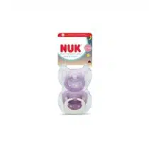 Nuk First Choice Lot de 2 Sucettes en Silicone Jour et Nuit