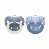 Nuk First Choice Lot de 2 Sucettes en Silicone Jour et Nuit