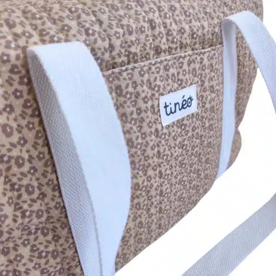 Tinéo Sac À Langer Léopard Coton Beige -4- bebemaman