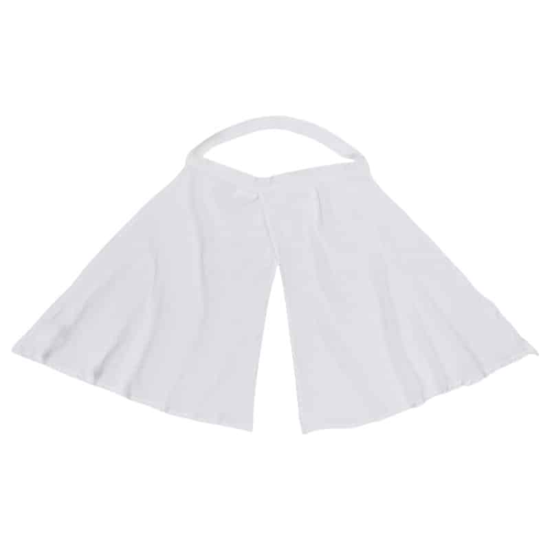 Tinéo Voile d’Allaitement Coton Blanc -1- bebemaman