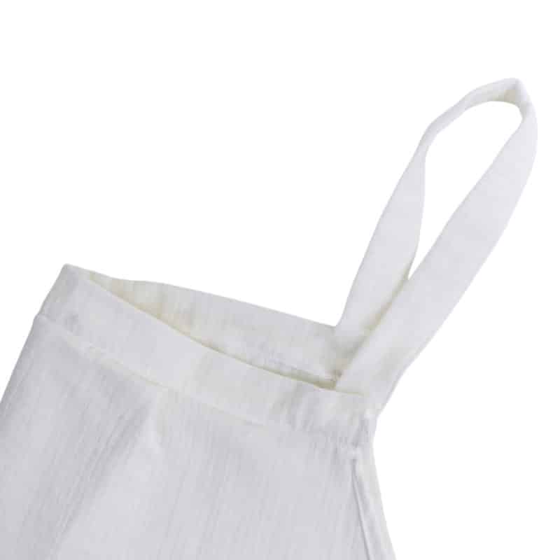 Tinéo Voile d’Allaitement Coton Blanc -2- bebemaman