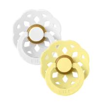 BIBS Boheme lot de 2 sucettes 0m+ White Sunshine