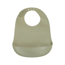 Baby Calin Bavoir En Silicone Vert