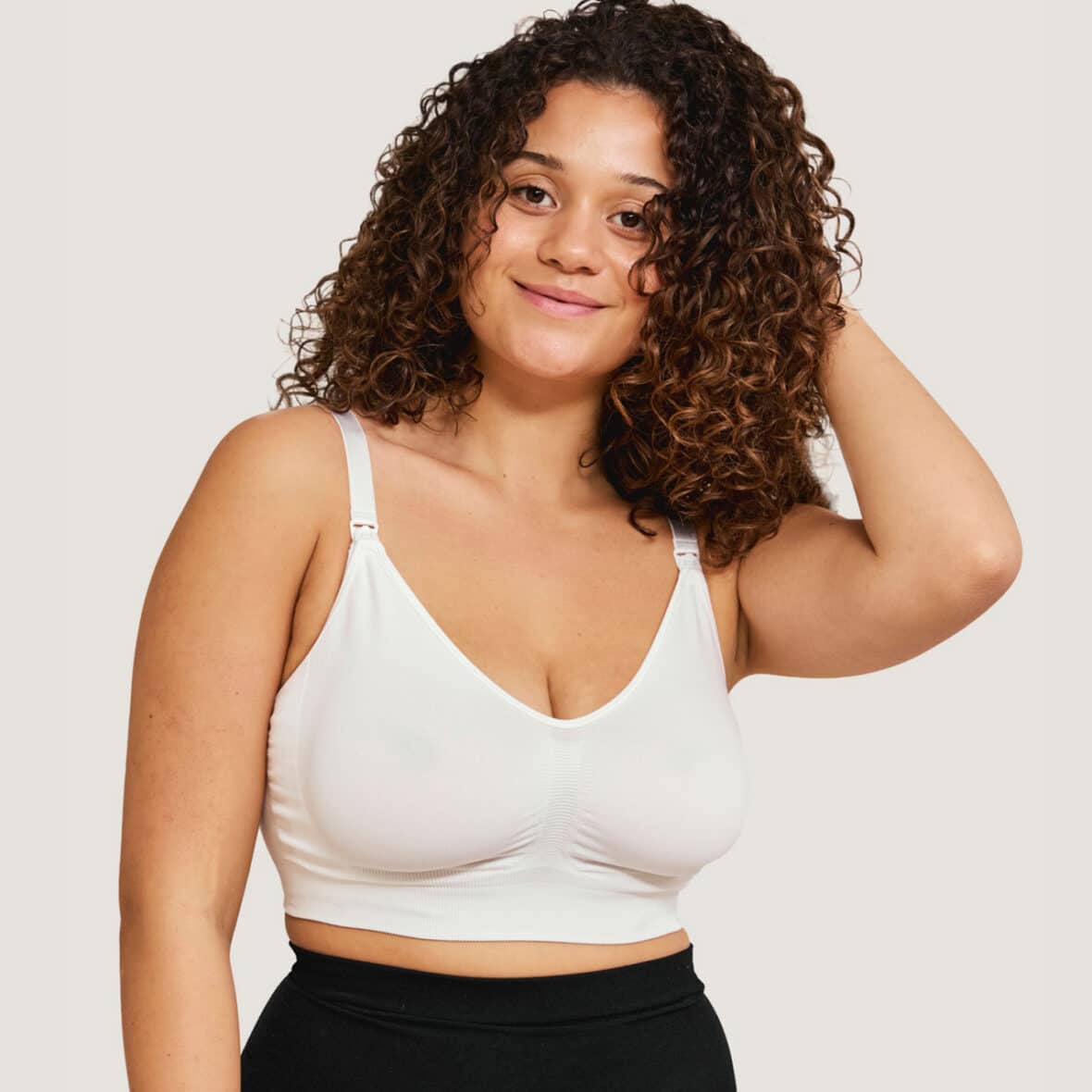 Carriwell Soutien-gorge rembourré pour maternité et allaitement S/M – Blanc