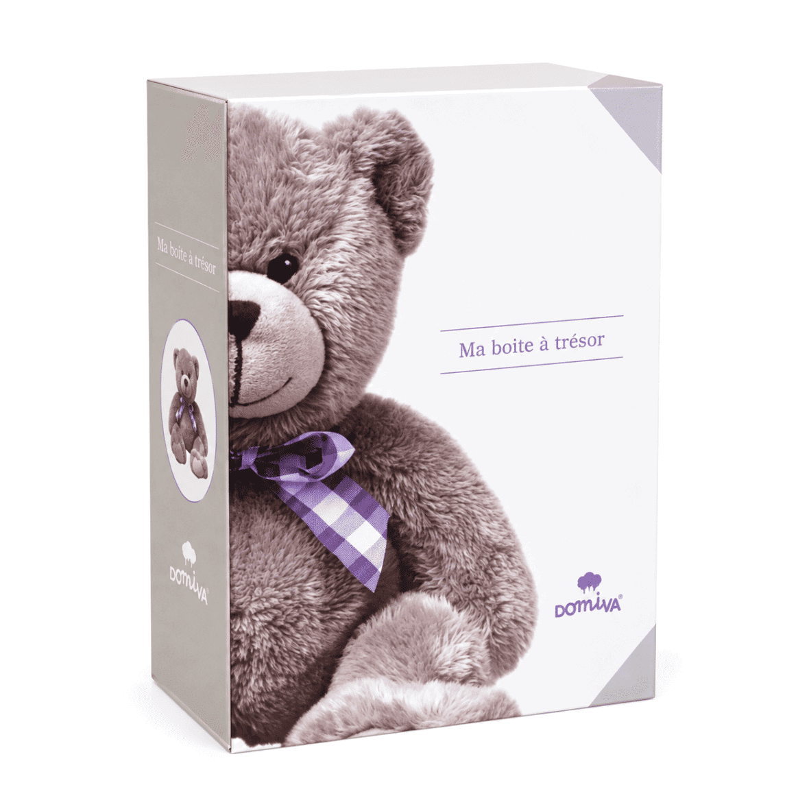 Domiva Coffret Boîte à Souvenirs avec Journal De Naissance My little bear
