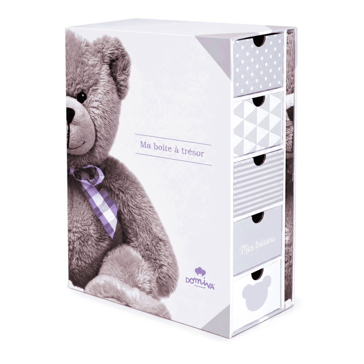 Domiva Coffret Boîte à Souvenirs avec Journal De Naissance My little bear -3- bebemaman
