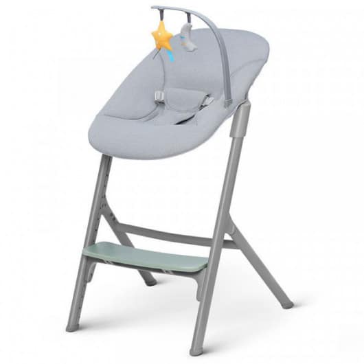 Kinderkraft Chaise Haute 4en1 Livy avec Transat Calmee Olive Green -7- bebemaman