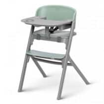 Kinderkraft Chaise Haute 4en1 Livy avec Transat Calmee Olive Green -8- bebemaman