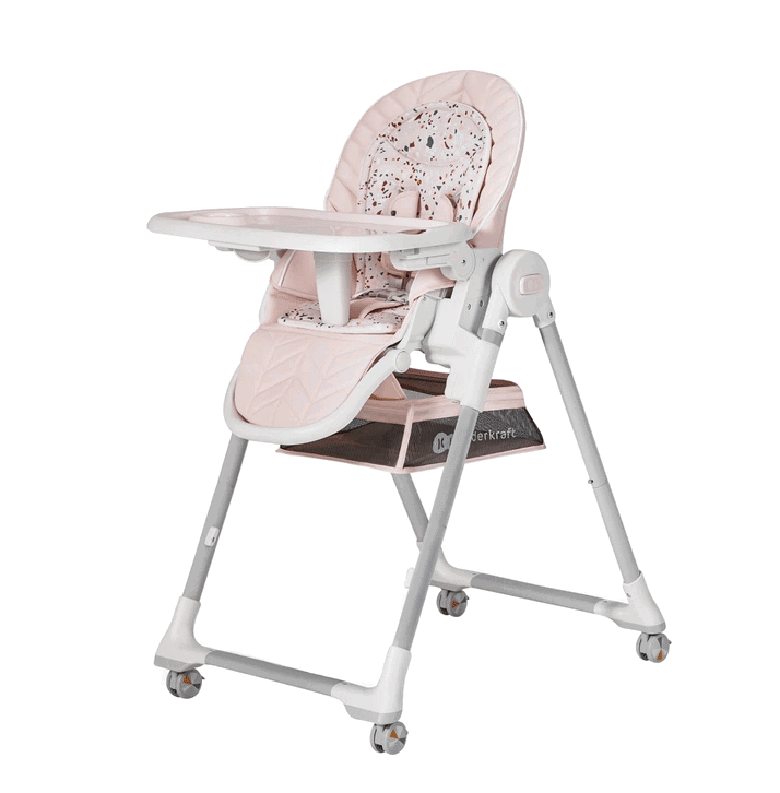 Kinderkraft Chaise haute 2en1 Lastree Rose -1- bebemaman