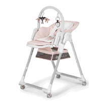 Kinderkraft Chaise haute 2en1 Lastree Rose
