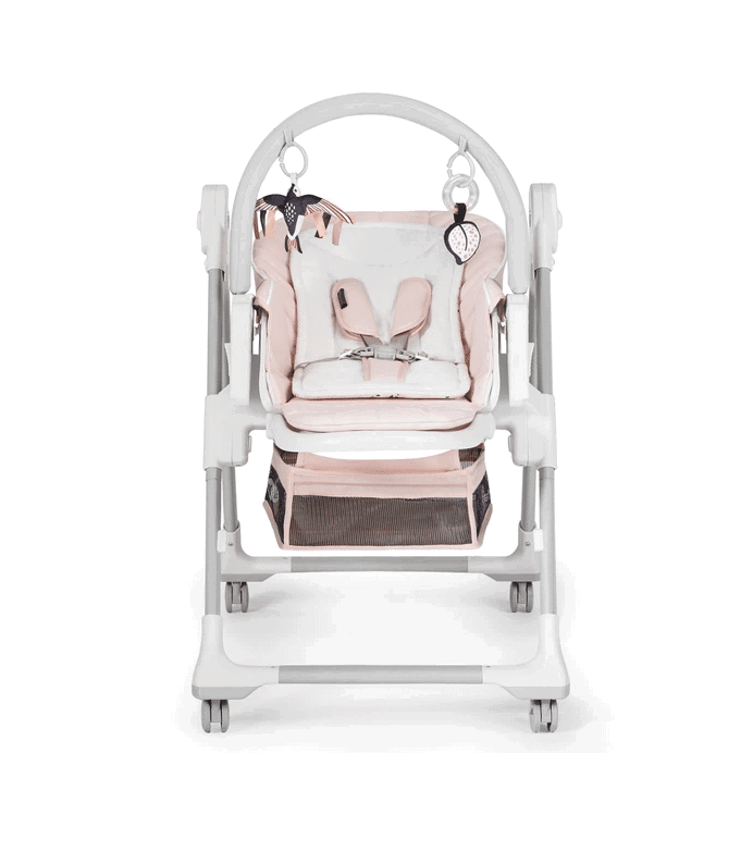 Kinderkraft Chaise haute 2en1 Lastree Rose -3- bebemaman
