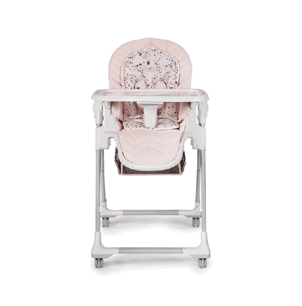 Kinderkraft Chaise haute 2en1 Lastree Rose -4- bebemaman