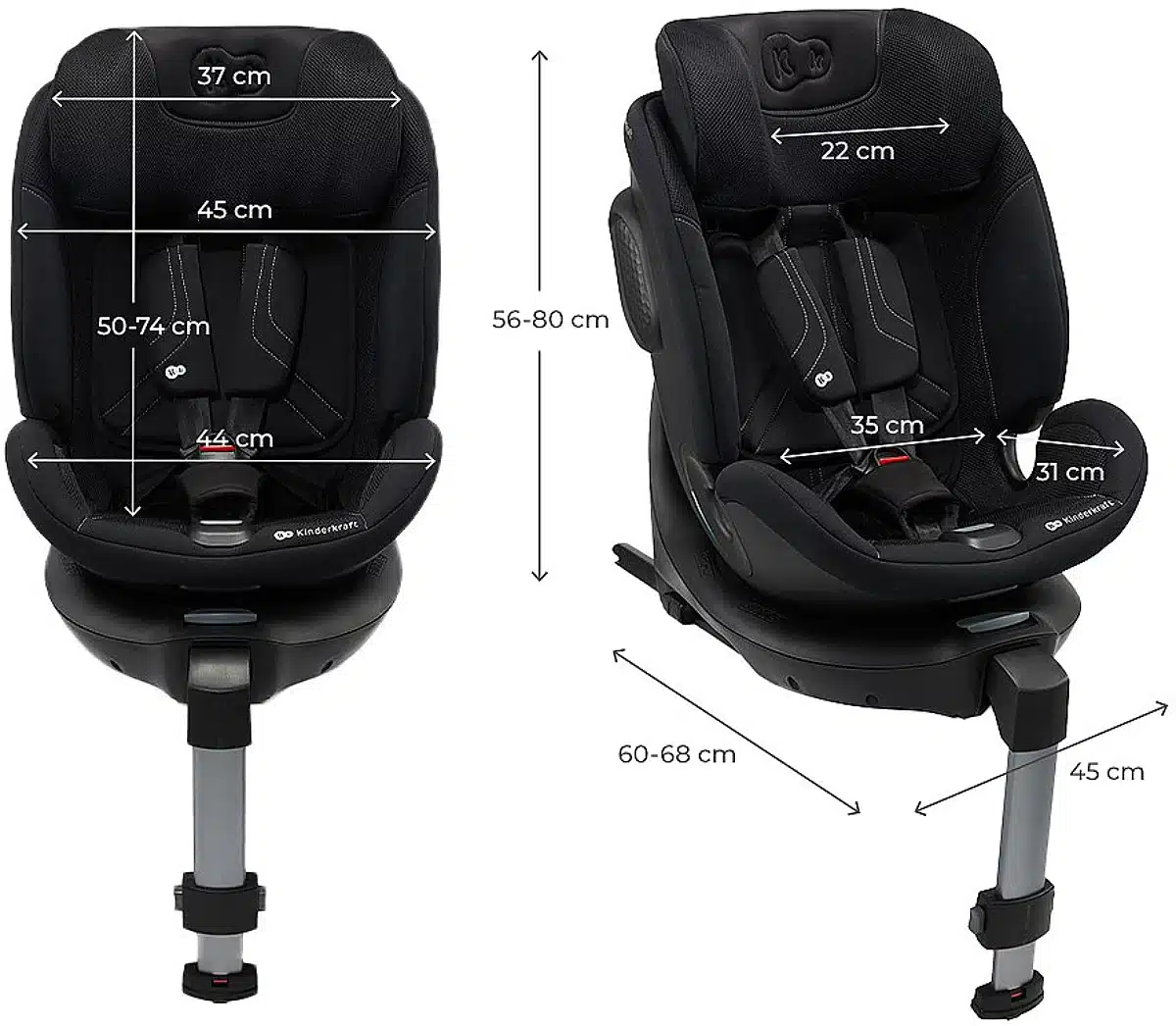 Kinderkraft Siège Auto Xrider 2 i-Size Noir -2- bebemaman