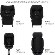 Kinderkraft Siège Auto Xrider 2 i-Size Noir