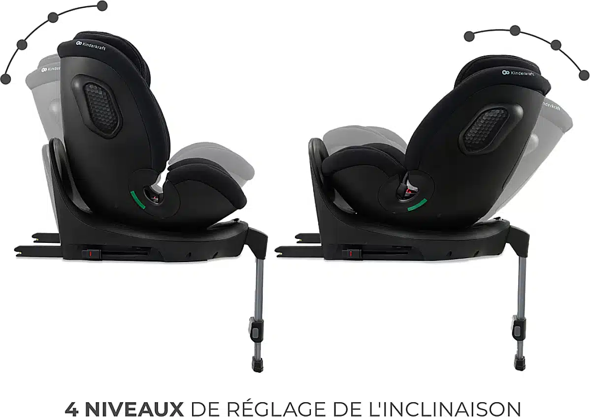 Kinderkraft Siège Auto Xrider 2 i-Size Noir -4- bebemaman