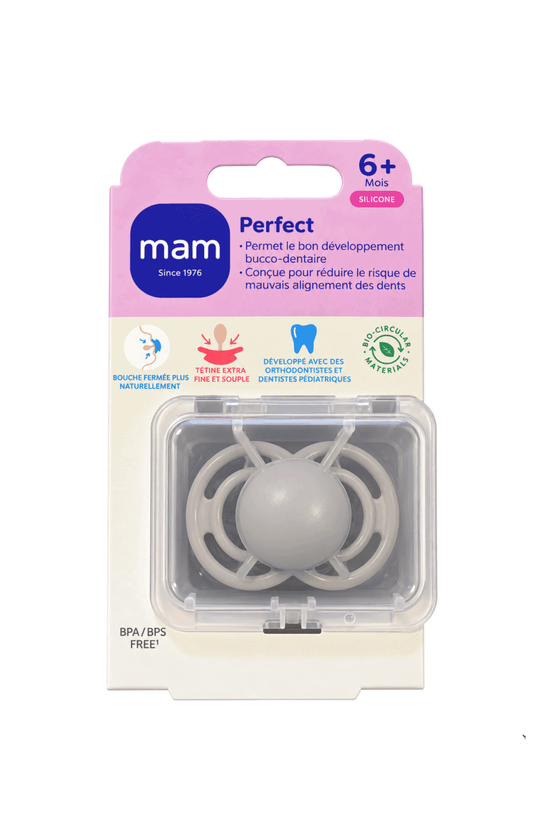 Mam Sucette Perfect 6mois+ -Gris
