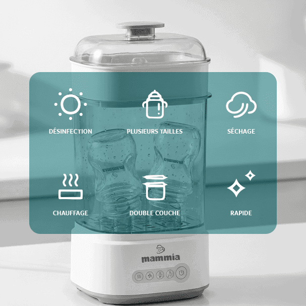 Mammia EasySteam Stérilisateur et Sécheur 2en1 -6- bebemaman