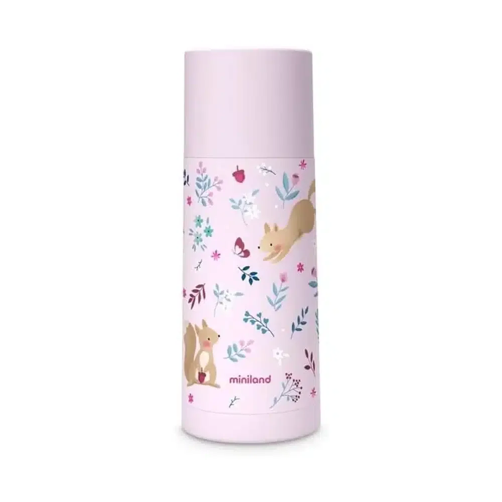 Miniland Gourde Isotherme en Acier Inoxydable 350ml – Écureuil
