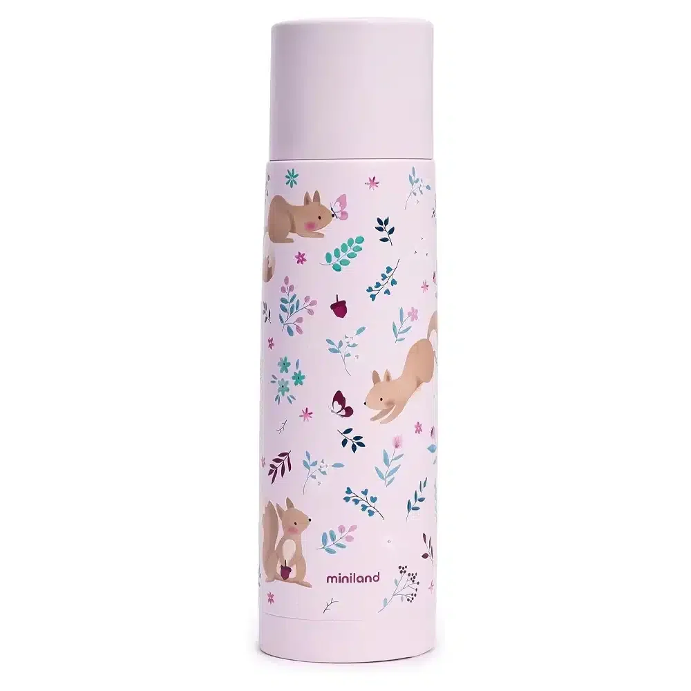 Miniland Gourde Isotherme en Acier Inoxydable 500ml – Écureuil