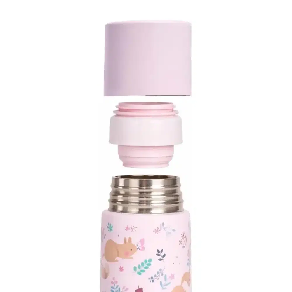 Miniland Gourde Isotherme en Acier Inoxydable 500ml Écureuil -3- bebemaman