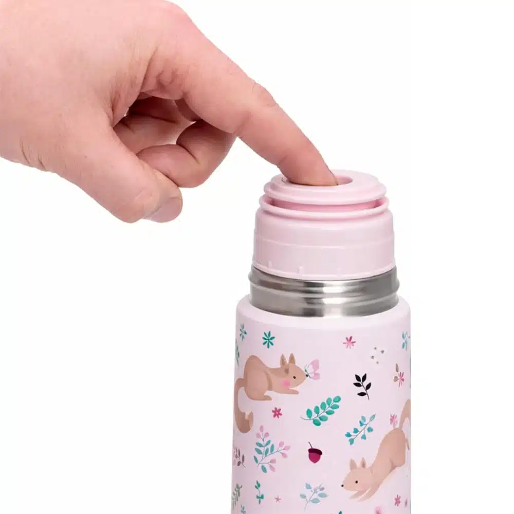 Miniland Gourde Isotherme en Acier Inoxydable 500ml Écureuil -4- bebemaman