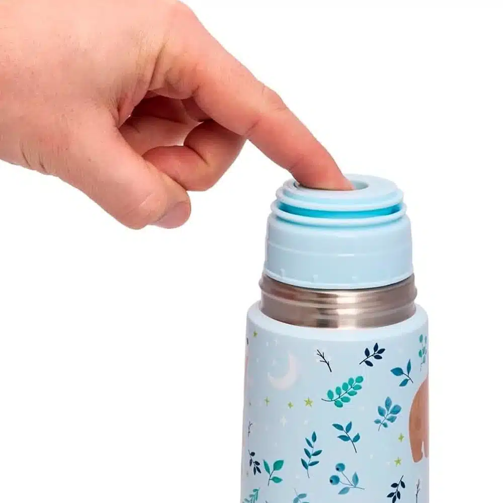 Miniland Gourde Isotherme en Acier Inoxydable 500ml Ourson -4- bebemaman