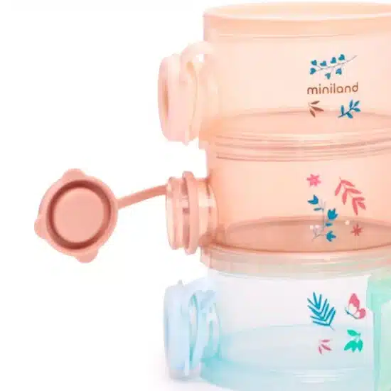 Miniland Lot de 4 Pots de Conservation Empilables -2- bebemaman