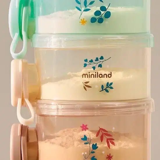 Miniland Lot de 4 Pots de Conservation Empilables -4- bebemaman