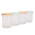 Miniland Lot de 4 Pots de Conservation Multicolore