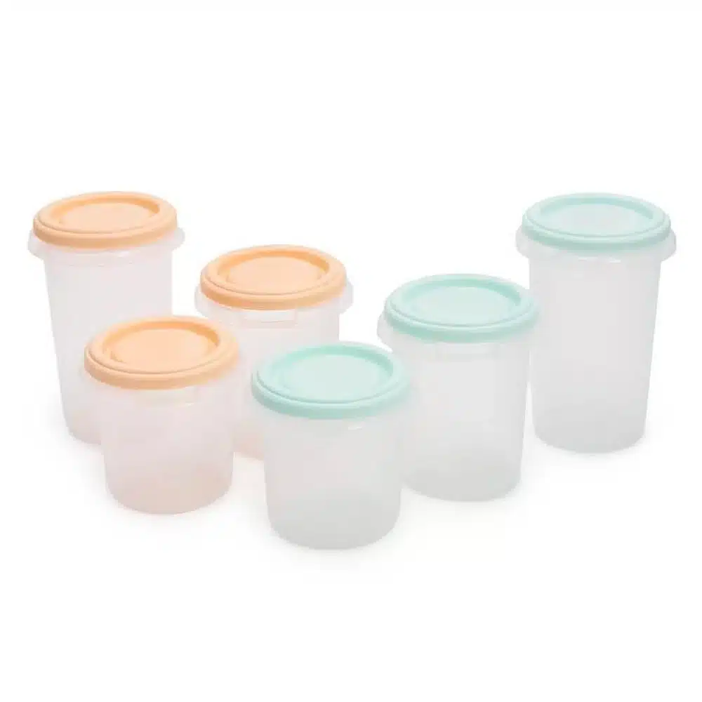 Miniland Lot de 6 Pots de Conservation Multicolore -6- bebemaman