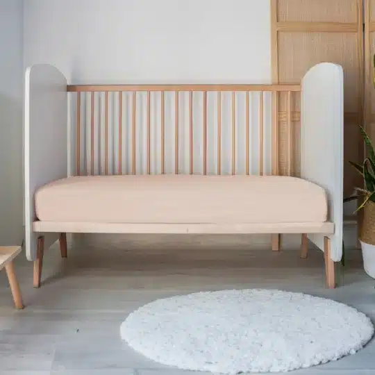 Mon P’tit Dodo Drap Housse Jersey 60x120cm Vieux Rose -3- bebemaman