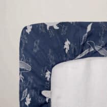 Mon P’tit Dodo Drap Housse en Jersey Imprimé 60x120cm Baleine