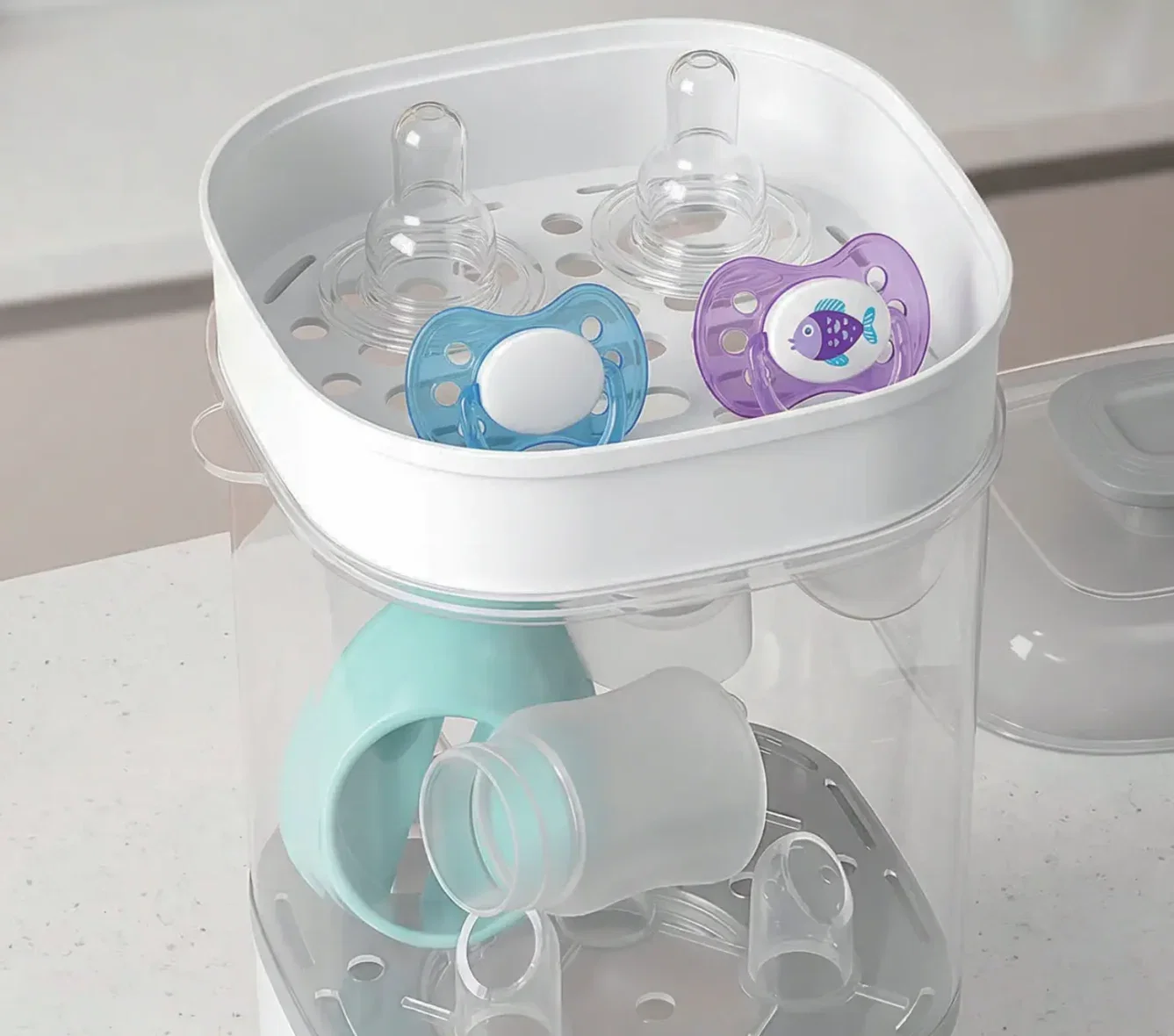 Notre Bébé Stérilisateur cuiseur vapeur 2en1 -4- bebemaman