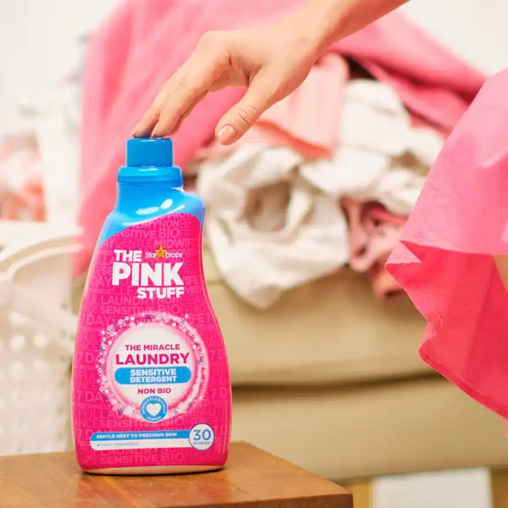 The Pink Stuff Liquide Miracle Linge Sensitive Non Bio 960ml -4- bebemaman