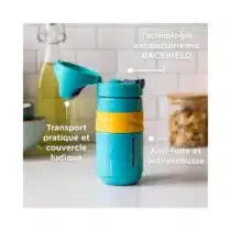 Tommee Tippee Gourde Anti Fuite avec Paille 500ml Turquoise