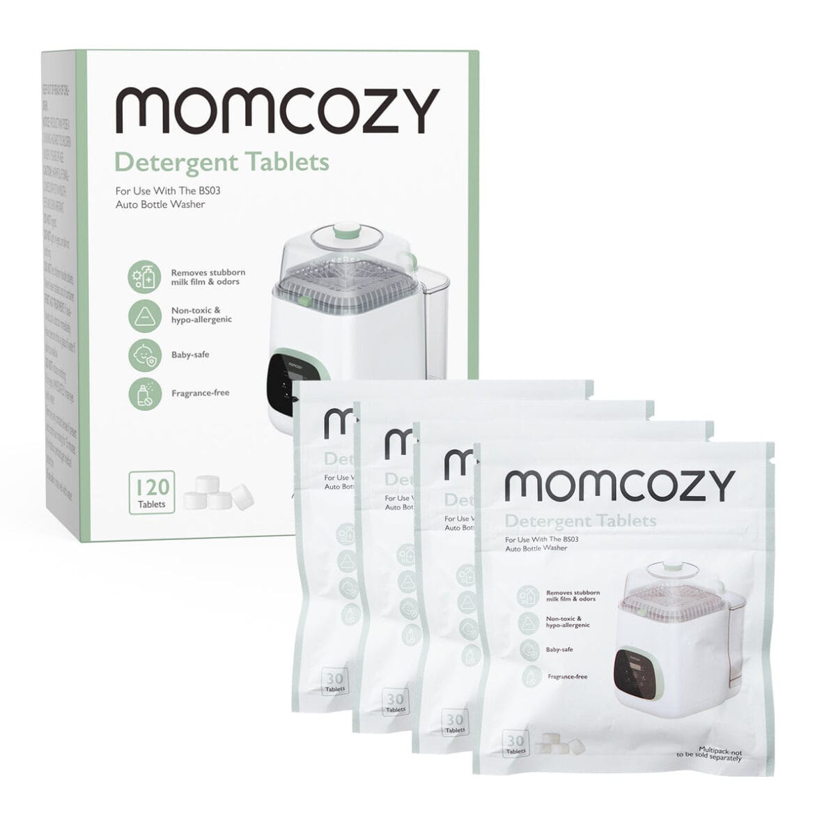 Momcozy KleanPal Pro pastilles de lavage biberons et tire-lait