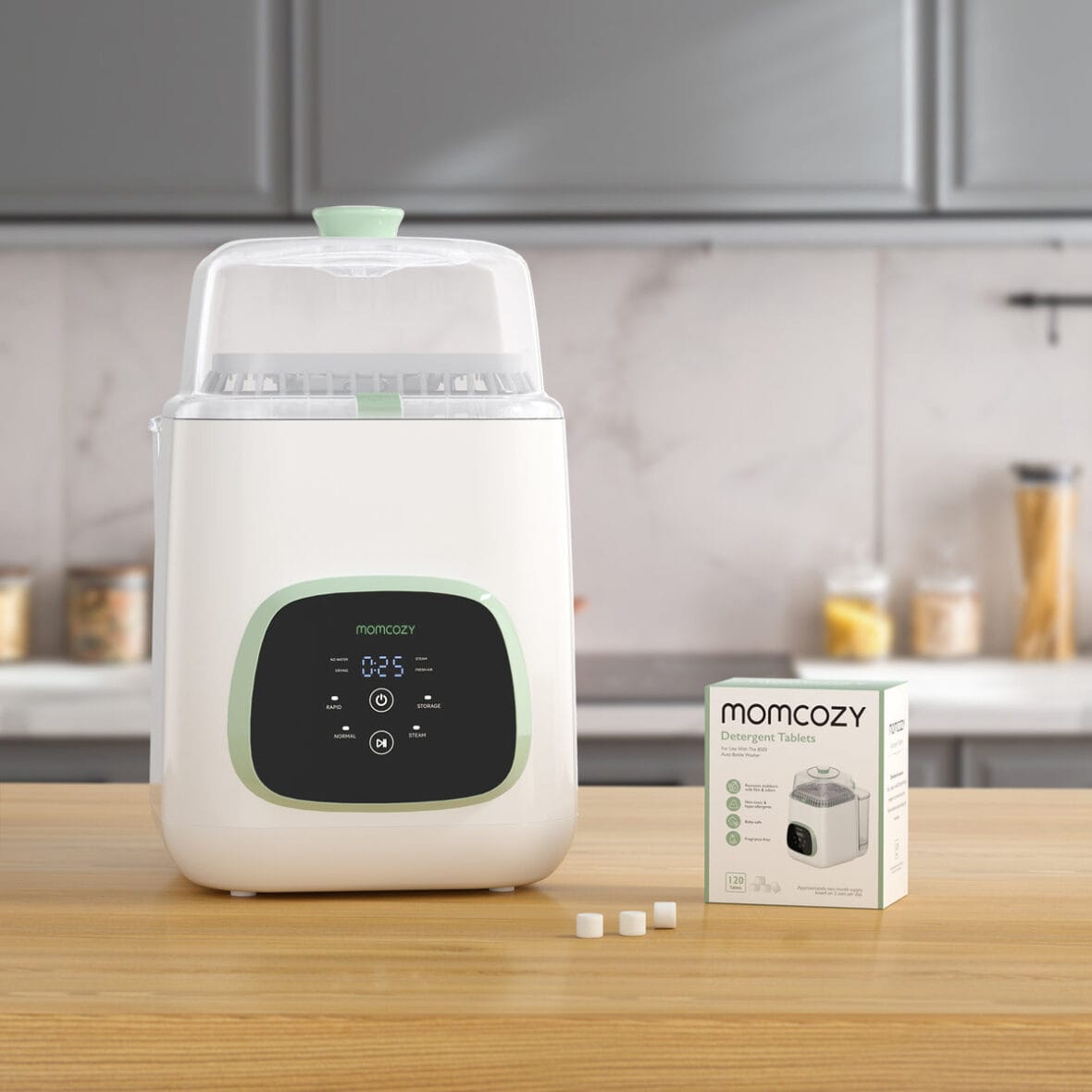 Pastilles Momcozy pour lave-biberons stérilisateur KleanPal Pro