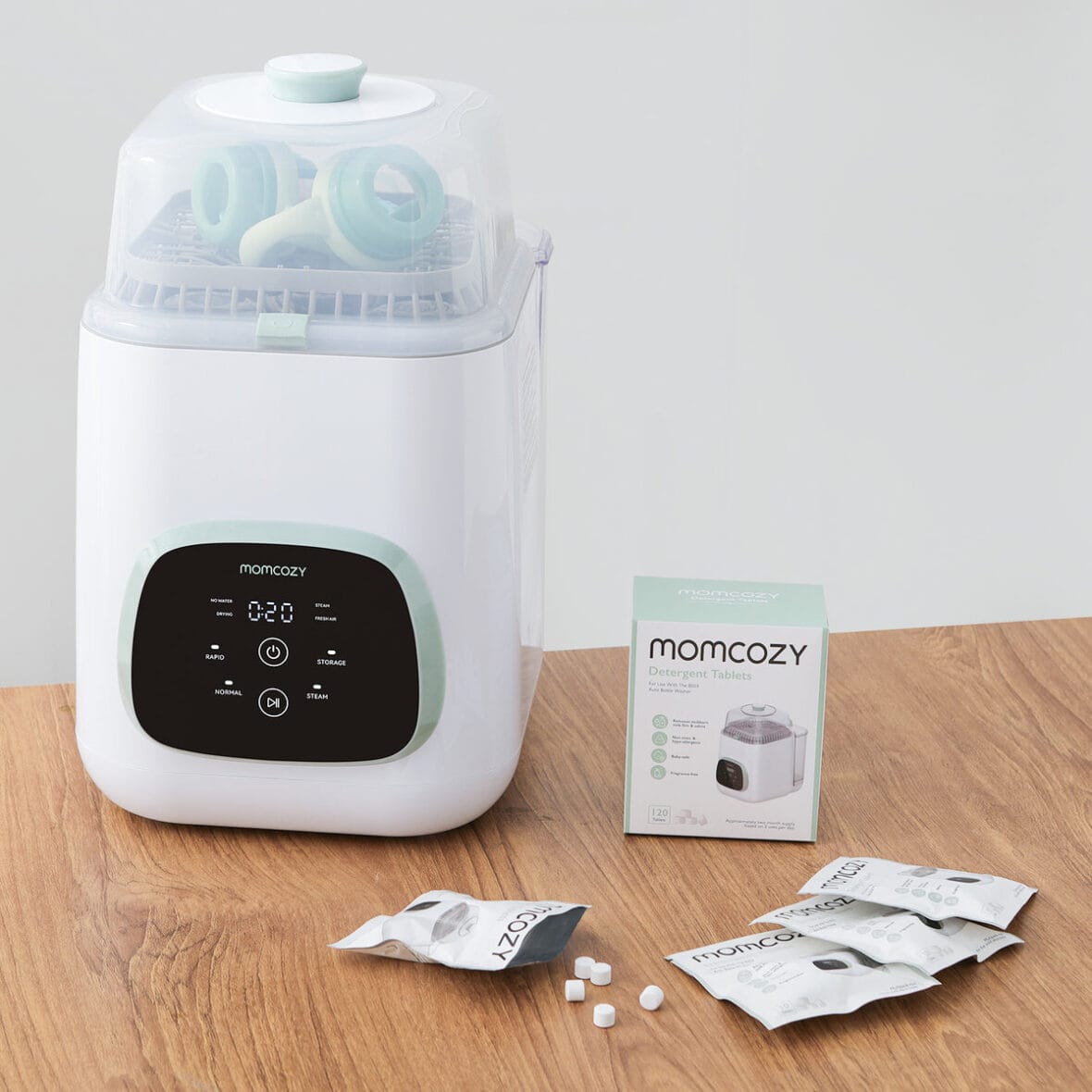 Sachet de 120 pastilles de lavage Momcozy KleanPal Pro