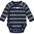Absorba Lot de 2 Bodies Cache-Cœur Mini Pirate Écru et Bleu Marine