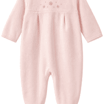Absorba dors-bien bébé fille rose pâle 3 mois avec col Claudine blanc et motifs brillants