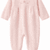 Absorba dors-bien bébé fille rose pâle 3 mois avec col Claudine blanc et motifs brillants