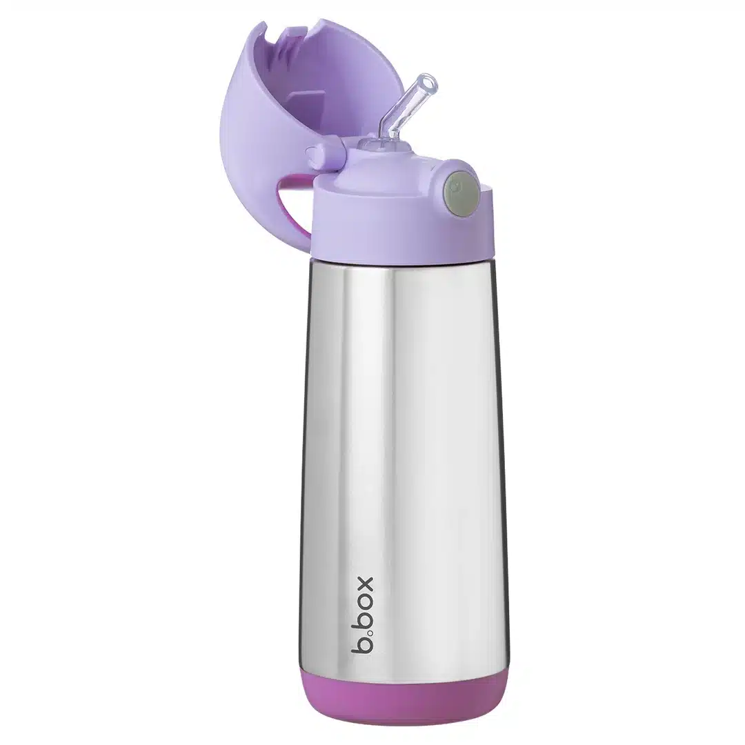 B.Box Gourde Isotherme à Paille 500 ml Sugar Plum -3-bebemaman