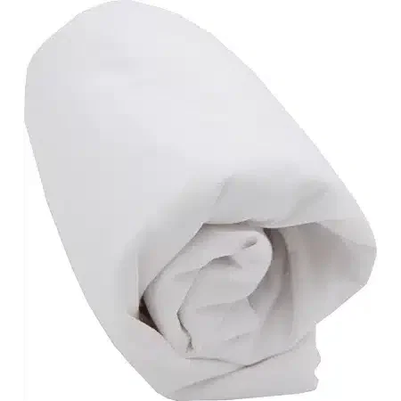 Babycalin alèse berceau imperméable blanche 83 × 50 cm en coton biologique avec bonnet élastiqué -2-bebemaman