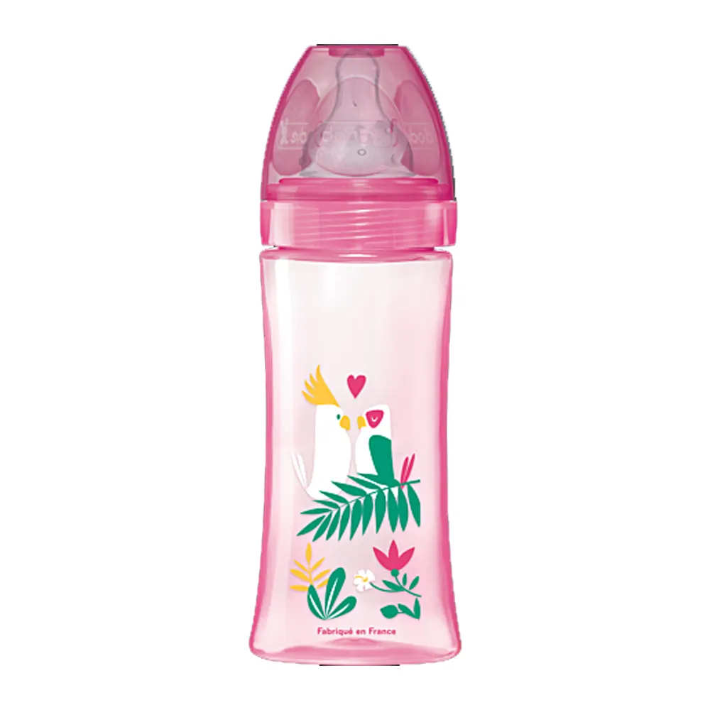 Dodie Biberon Anti-Colique Initiation+ 330ml 6m+ – Rose Danseuse