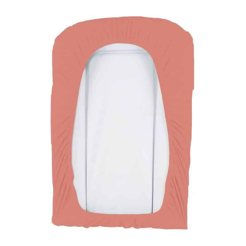 Domiva Housse de Matelas à Langer Éponge Bouclette 50×75 cm Terracotta -2-bebemaman