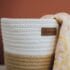 Domiva Lot de 2 Panières de Rangement Honey Moon Écru Beige